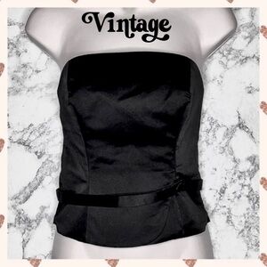 VS MODA INTERNATIONAL Satin Corset Top Made In USA Women’s 4
